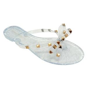 Wild Diva Jelly Studded Sandals